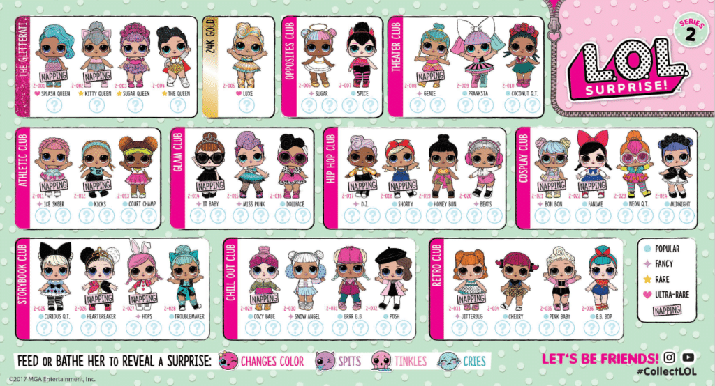 lol surprise doll names series 1