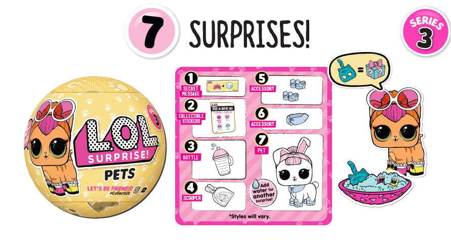 lol surprise pets series 3 checklist