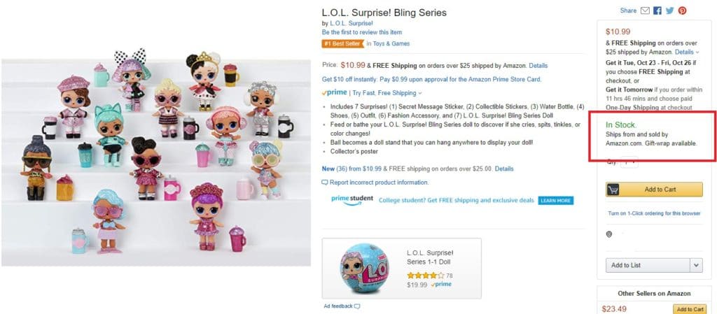 lol surprise bling series dolls