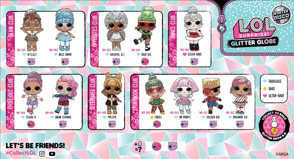 all lol dolls pictures and names